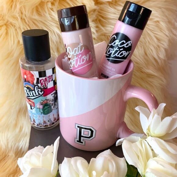 PINK By Victoria’s Secret Oversized Mug & Body Care - Picture 1 of 9